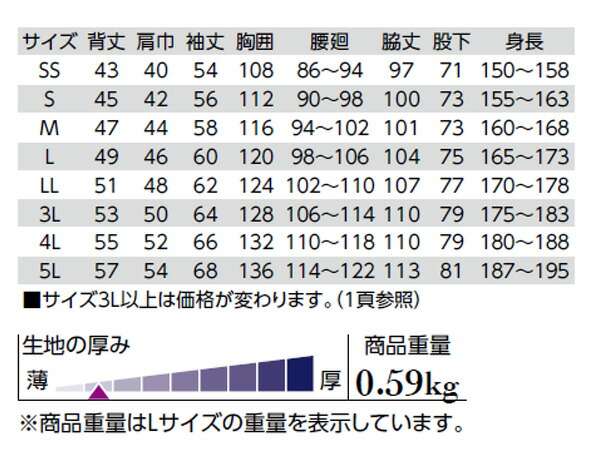 長袖ツナギ 609 紺 M クレヒフク 春月サマー 職分到達 機械的 