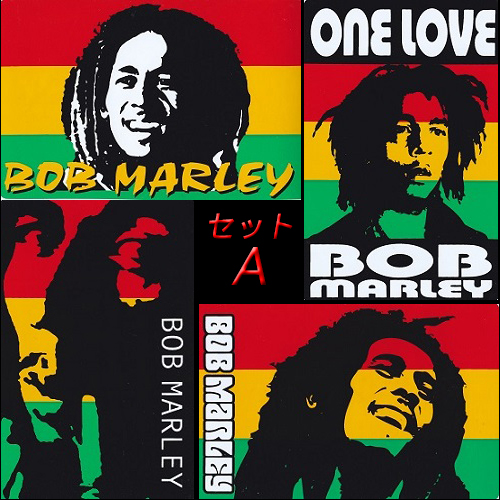 楽天市場 ボブ マーリー ステッカーセットa 4枚セット プラスティック製 シール レゲエ Reggae Bob Marley 八雲堂