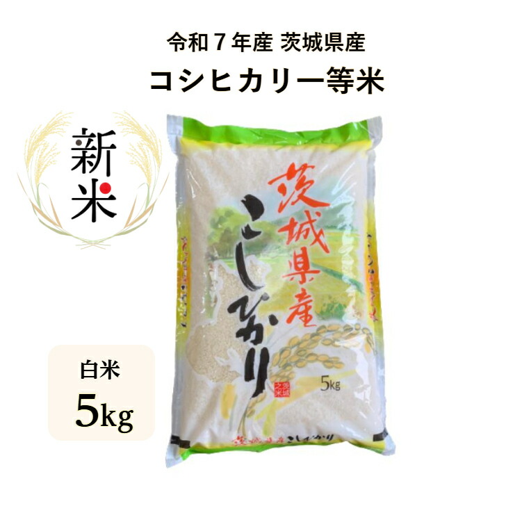 令和2年産　茨城産コシヒカリ　25kg 新米】茨城県産コシヒカリ 30kg（5kg×6袋） 【精白米】 令和7