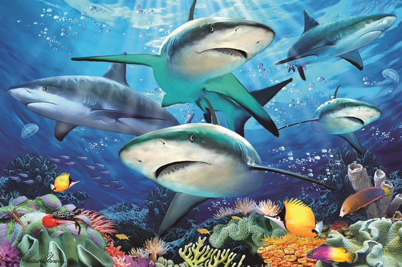 楽天市場 3d ジグソーパズル サンゴ礁のサメ 150ピース Howardrobinson サメ海 おうち時間 プレゼント 脳トレ 知育玩具 ３d 恐竜 おもちゃのヤマサン