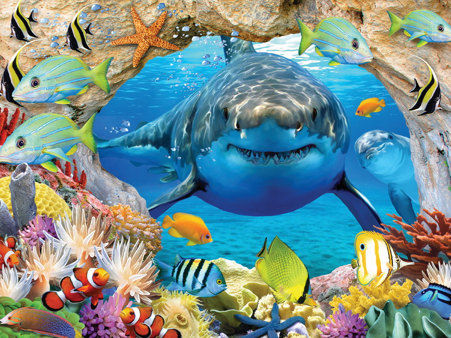 楽天市場 3d ジグソーパズル サンゴ礁のサメ 150ピース Howardrobinson サメ海 おうち時間 プレゼント 脳トレ 知育玩具 ３d 恐竜 おもちゃのヤマサン