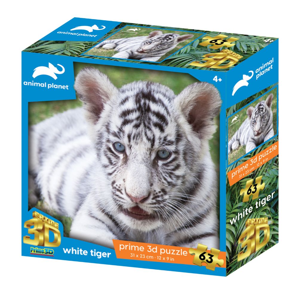 楽天市場 3d ジグソーパズル ホワイトタイガー 63ピース Animal Planet トラ 動物 かっこいい 野生 おうち時間 脳トレ 父の日 プレゼント 知育玩具 ヤマサンネットショップ楽天市場店