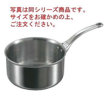 デバイヤー アフィニティ ソースパン(蓋無)3706-18cm【ソースパン】【de BUYER】【アフィニティ】【電磁調理器対応】【IH対応】【ステンレス製】【片手鍋】【業務用】|厨房用品専門店!安吉