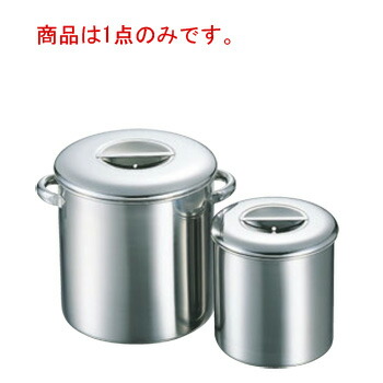 K 19-0 内蓋式 ｷｯﾁﾝﾎﾟｯﾄ 30cm【キッチンポット】【業務用保存容器】【18-8ステンレス】【ステンレス製キッチンポット】【丸型キッチンポット】【業務用キッチンポット】【業務用】