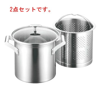 ｴﾚｯｸﾏｽﾀｰﾌﾟﾛ ﾊﾟｽﾀﾎﾟｯﾄ 20cm【ELEC MASTER】【両手鍋】【パスタ鍋】【電磁調理器対応】【IH対応】【業務用鍋】【業務用】｜厨房用品専門店！安吉