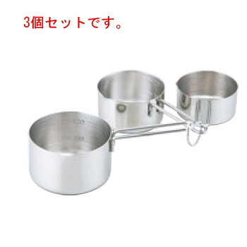 デイリー 計量カップ 3pcs【水マス】【メジャーカップ】【厨房用品】【キッチン小物】【キッチン用品】【業務用】画像