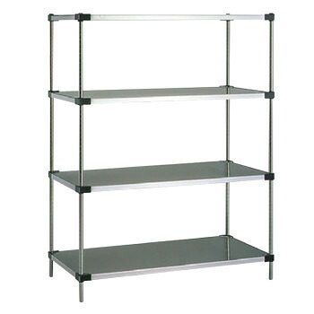 ｿﾘｯﾄﾞｴﾚｸﾀｰｼｪﾙﾌ 4段 P1900×MSS1520【代引き不可】【エレクターラック】【収納ラック】【棚】