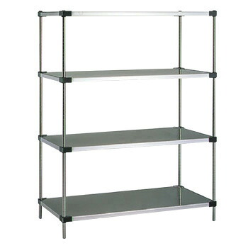 ｿﾘｯﾄﾞｴﾚｸﾀｰｼｪﾙﾌ 4段 P2200×MSS1820【代引き不可】【エレクターラック】【収納ラック】【棚】