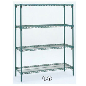 スランテッド エレクターシェルフ ST 1220×STP1390×4段 業務用組立棚 メーカー直送/代引不可（9-1199-0702） ｽﾗﾝﾃｯﾄﾞ ｴﾚｸﾀｰｼｪﾙﾌ ST 1220×STP1390 (4段) 代引き不可業務用ラック  棚ERECTAメタルラック業務用厨房機器厨房用品専門店 | 厨房用品専門店！安吉