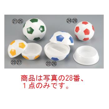 お子様ﾗﾝﾁ皿 ｻｯｶｰﾎﾞｰﾙ 小(仕切なし)ﾚｯﾄﾞ【メラミン食器】【皿】【ランチプレート】