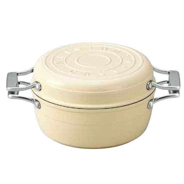 TKGマルチキャスト バニラホワイト【両手鍋】【ホーロー】｜厨房用品専門店！安吉 11,070円