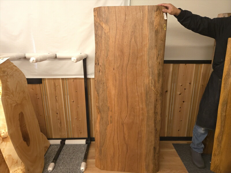 大垣WOOD 一枚板 幅1500mm チンテソン （板のみ） オイル仕上げ[OGWJ-090924001-34-182]【天板】【天然木】【無垢】【センターテーブル】【リビングテーブル】【ローテーブル】【座卓】【ちゃぶ台】【日本製】