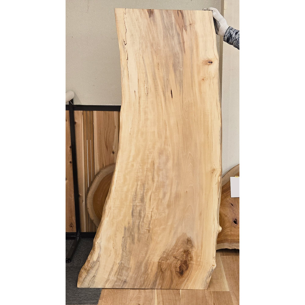 大垣WOOD 一枚板　栃（とち）（板のみ）ウレタン塗装(艶なし) 幅1650mm[OGWJ-201725009]【天板】【天然木】【無垢】【センターテーブル】【リビングテーブル】【ローテーブル】【座卓】【ちゃぶ台】【日本製】｜厨房用品専門店！安吉