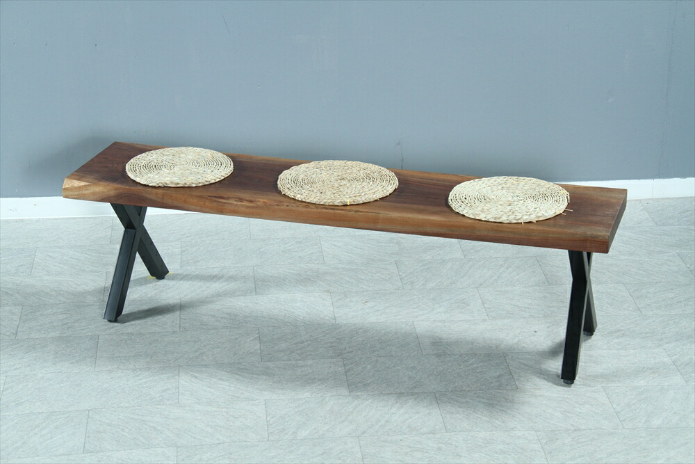 大垣WOOD 一枚板 ウォルナット (板のみ) 幅1550mm [OGWJ-072425005-282R311]【天板】【天然木】【無垢】【ベンチ】【ダイニングベンチ】【木製ベンチ】【アイアンベンチ】【長椅子】【背もたれなし】【日本製】