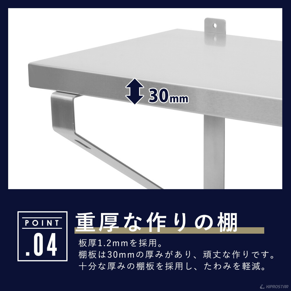 【楽天市場】業務用 キッチン平棚 PROWSF90 幅900mm 奥行き 305mm ブラケット可動式【吊り棚】【つり棚】【吊り平棚