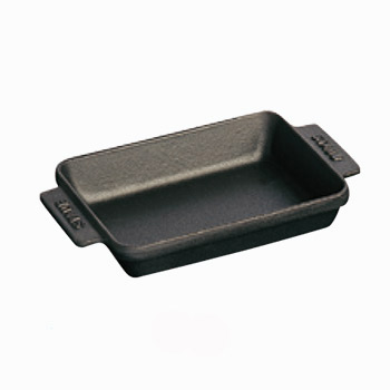 ■お得な10個仕掛ける■ストウブ ミニ長角ディッシュ 15×11糎 黒 40509－548 0.25L■お得な10個仕掛ける■【代引っ張ること不可】