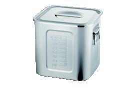 楽天市場】21-0目盛付角キッチンポット12cm【ステンレスポット