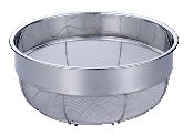 18-8巾広ザル(11メッシュ)37.5cm【ステンレスザル ざる】【水切り】【水切りボール】【水切りボウル】【業務用ざる】【業務用厨房機器厨房用品専門店】
