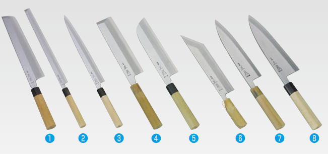 楽天市場】正本 和庖丁(本霞玉白鋼) 鰻サキ庖丁 KS1224_刃渡24cm 正本