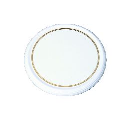 陶器風メラミン製 ケーキトレー 丸型（金線入）CT-3000-WS【製菓用品 製菓道具】【トレイ】【製菓トレイ】【製菓トレー】【ケーキトレ－】【丸盆】【業務用厨房機器厨房用品専門店】