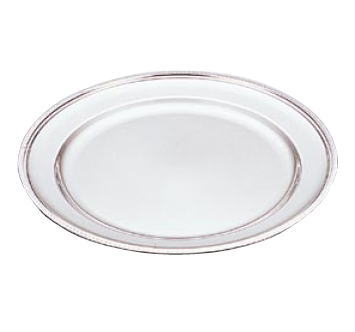 UK18-8 菊渕丸皿 18インチ【バイキング用品 ビュッフェ用品 オードブル】【ステンレス】【銀色食器】【業務用厨房機器厨房用品専門店】
