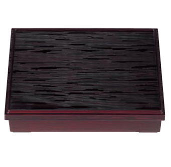 ■お得な10個セット■A尺1寸長手ヘギ目 松花堂 溜(仕切別) 1-241-5【弁当箱】【松花堂弁当】【松花堂】【お弁当】【業務用厨房機器厨房用品専門店】■お得な10個セット■