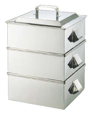 楽天市場】【中古】1 SA 業務用ステンレス 角蒸し器 42cm 2段 内寸