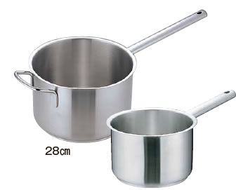 ムラノ インダクション18-8片手深型鍋 (蓋無)20cm【ステンレス片手鍋】【電磁調理器対応】【IH対応】【業務用鍋】【Murano Induction】【業務用厨房機器厨房用品専門店】