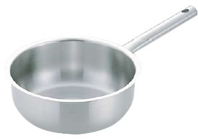 ﾑﾗﾉ ｲﾝﾀﾞｸｼｮﾝ18-8ｿﾃｰﾊﾟﾝ (蓋無)24珊【ステンレス鋼鍋】【電磁煮焼き器相応う】【IH相応う】【Murano Induction】【お勤め用勝手もと機材勝手もと機材専門職店】 鍋-キッチン用品・食器・調理器具