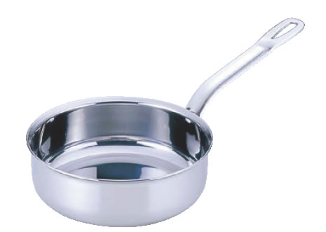 SAﾊﾟﾜｰ･ﾃﾞﾝｼﾞ ｿﾃｰﾊﾟﾝ(蓋無) 18cm【ステンレス片手鍋】【電磁調理器対応】【IH対応】【業務用鍋】【Power denji】【業務用厨房機器厨房用品専門店】
