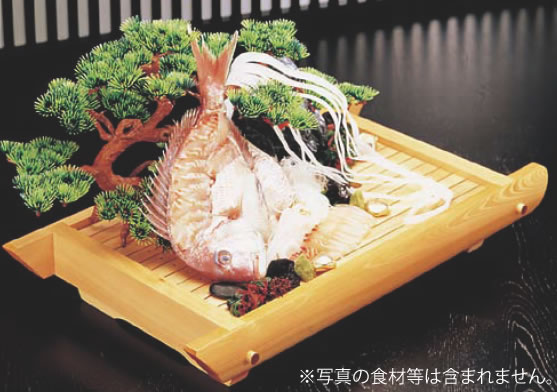 桧 舟型盛台 大【刺身盛器】【御役目用御厨子所計器御厨子所備品専門職店】