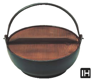 (S)電磁用 みやま鍋 21cm 【IH対応】 【鍋料理】【IH 電磁調理器対応】【田舎鍋】【深型鍋】【いろり鍋】【やまが鍋】【ふる里鍋】【故郷鍋】【業務用厨房機器厨房用品専門店】