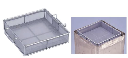 SA18-8一斗缶･角ﾛｰﾄ兼用油ｺｼｱﾐ【漏斗】【funnel】【じょうご】【お役目用勝手もと設備勝手もと設備専門職店】