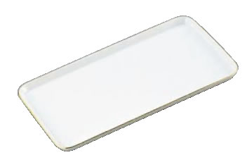 陶器製 ｹｰｷﾄﾚｰ角型 EM-17-WS(金線入) 【プレート トレー】【ケーキサーバー トング】【製菓用品】【ケーキ用品】【業務用厨房機器厨房用品専門店】 6,023円