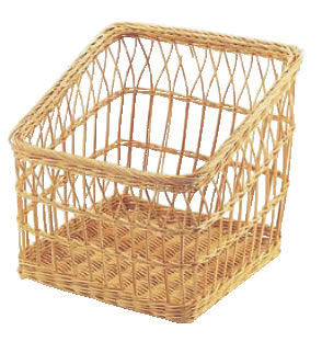 楽天市場】角型バゲットスタンド S DS506-30-NA カゴ編みの美しい