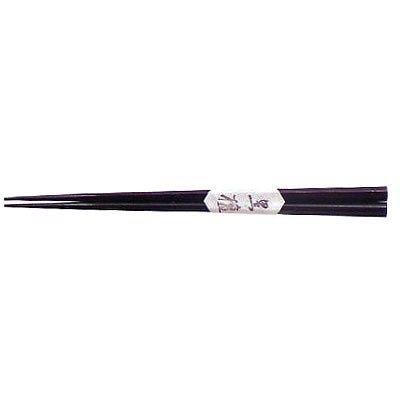 ■2セット■23.5cm本漆木製塗箸　八角箸　黒壇■2セット■