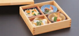 松花堂弁当【松花堂弁当】【白木松花堂】【弁当箱】【木製】【盛器】【宴会に】【お祭りに】【新年会に】【忘年会に】【1-315-3】