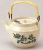 (大)志野 ｸﾞﾘｰﾝ竹(1.8L)【急須】【お茶】【茶器】【茶道具】【旅館用品】【客室用品】【1-828-10】