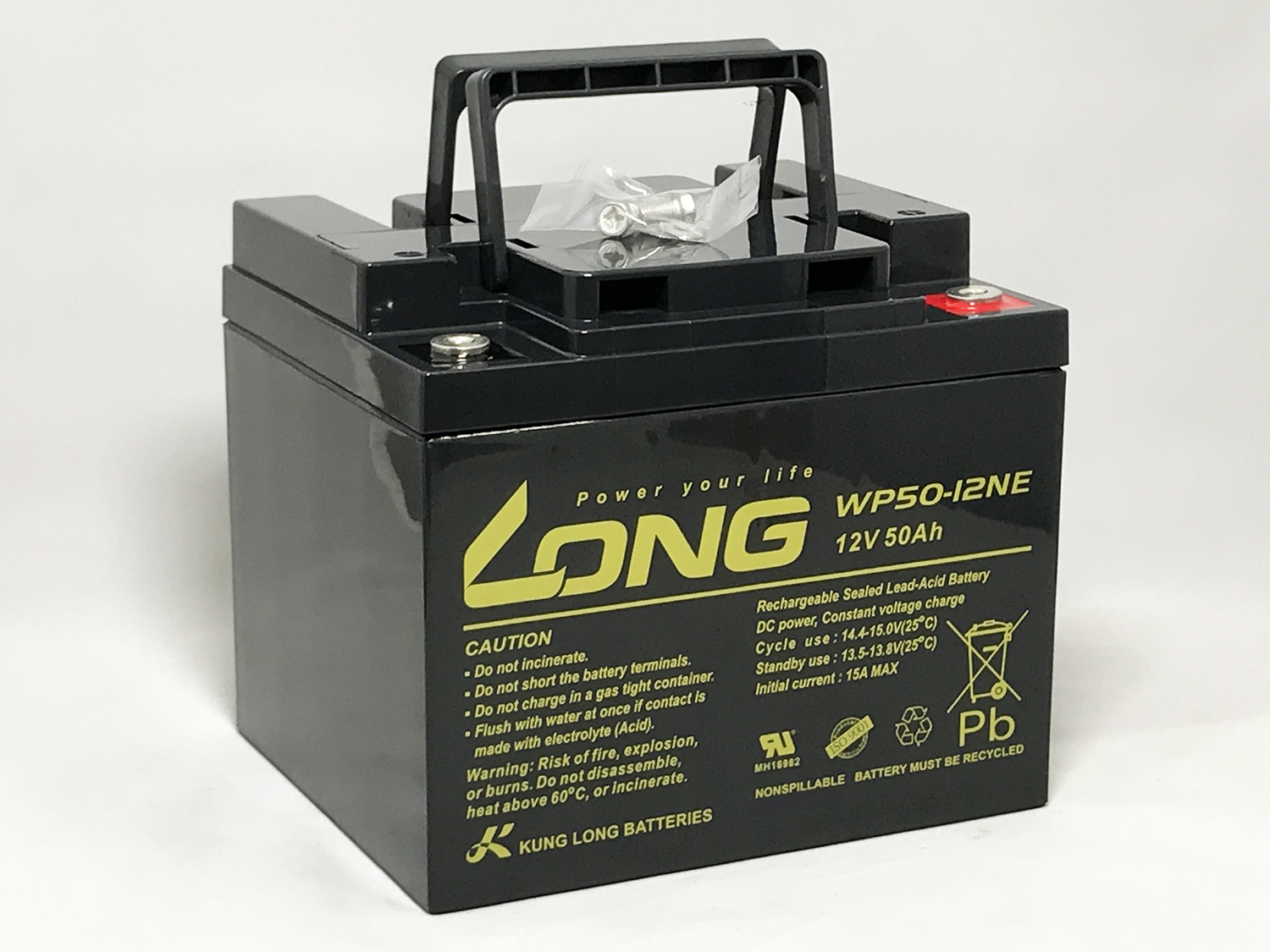 楽天市場 Long 12v50ah シールドバッテリー Wp50 12ne 高サイクルタイプ 耐久性1 5倍 期待寿命3 5年 完全密封型鉛蓄電池 セニアカー 電動車椅子 溶接機 電動カー ソーラー発電用バッテリー などに最適 ｙｍｔ ｅｎｅｒｇｙ 楽天市場店