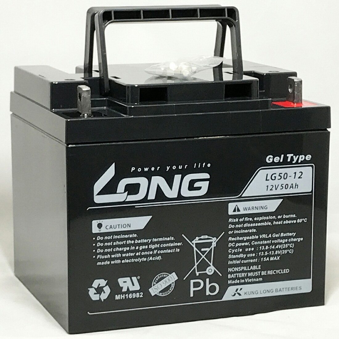 LONG 【貨物輸送無料】【耐久性1.5倍・待ち焦がれる生存期間7～10年】12V50Ah 密閉型先だつもの乾電池（LG50-12）高循環過程・年長命 （完膚なきまで密封型鉛乾電池） あらゆるワット数役立つことに！停電打つ手、セニアカー其れ相応多種多様さ！衝撃打つ手（まさかの時ワット数として）