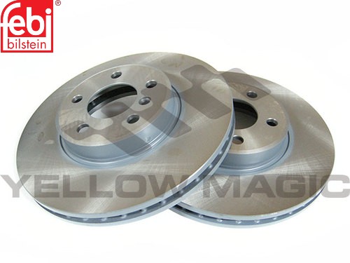 【Febi bilstein】 フロントコーテッドブレーキディスクセット [BMW,X5シリーズ,E53 / 34116859679,34116794300,34116756045,21177]