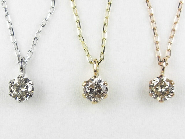 【クーポン配布中】天然ダイヤモンドネックレス0.07ct