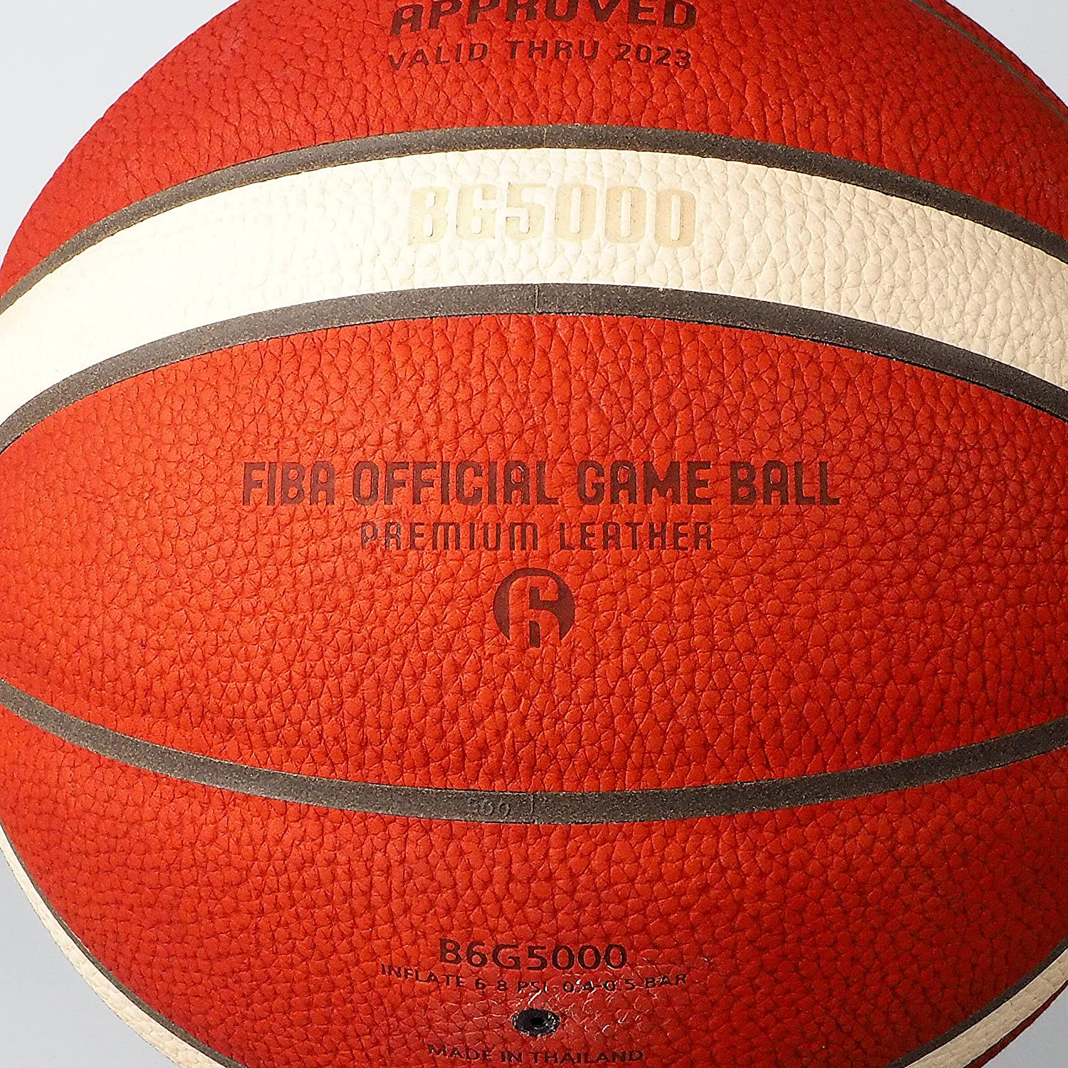 物品 バスケットボール 6号球 B6G5000 送料無料 国際公認球 FIBA APPROVED 検定球 オレンジ×アイボリー 女子 一般 大学 高校  中学校 天然皮革 部活 スポーツ 体育 運動 学校 球技 4905741894825 fucoa.cl