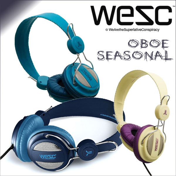 楽天市場 送料無料 ヘッドホン おしゃれ お洒落 ヘッドフォン ヘッドホン Wesc ウィーエスシー Oboe Seasonal あっとらいふ