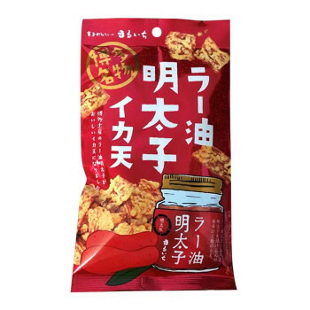 【代引き・同梱不可】 まるいち いか天 ラー油明太子味 36g×50個入 G0389