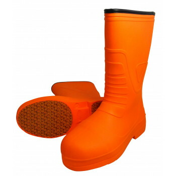 喜多 柔らかいEVAラバー安全長靴 M(24.5~25.0cm) オレンジ KR7030