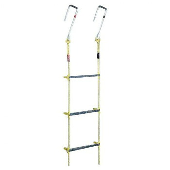 【代引き・同梱不可】 八ツ矢工業(YATSUYA) アルミ縄ばしご　MSカギ付 8m 120501｜あっとらいふ
