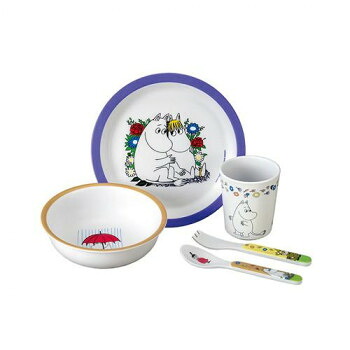 MOOMIN ムーミン メラミンギフト5点セット ブルー PTJ060212