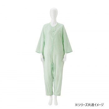 竹虎 介護ねまき グリーン L 106614