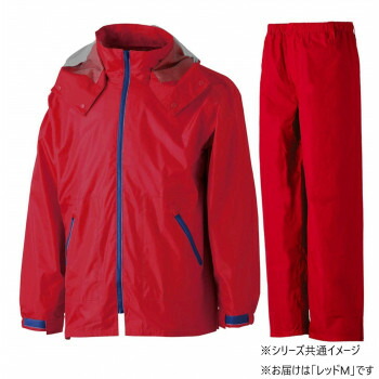 【代引き・同梱不可】 コヤナギ レインウェア イージーレイン EZ-55 レッド　M